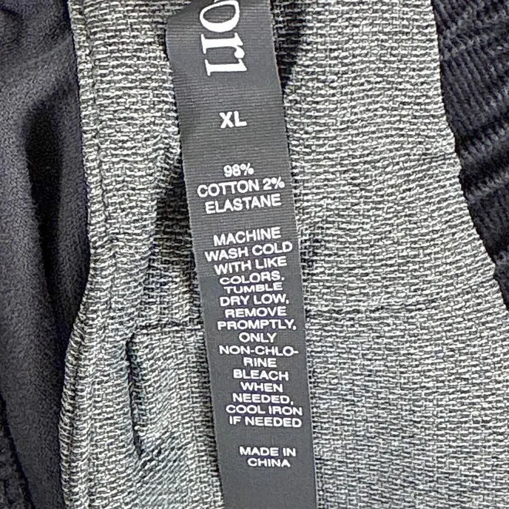 Vuori Pants Mens XL Gray Optimist Corduroy Pull On Jogger Performance Workout